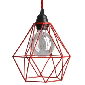 Creative Cables Lampe Suspendue Avec Ampoule Textile Diamond 1 M pas cher