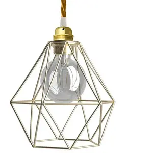 Creative Cables Lampe Suspendue Avec Ampoule Textile Diamond 1 M pas cher