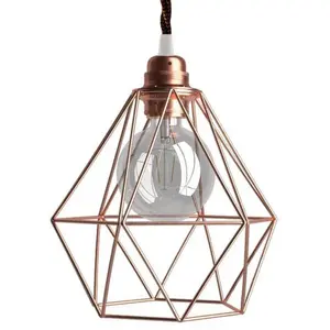 Creative Cables Lampe Suspendue Avec Ampoule Textile Diamond 1 MVendu parbricoinn