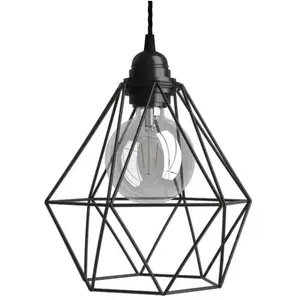 Creative Cables Lampe Suspendue Avec Ampoule Textile Diamond 1 M pas cher