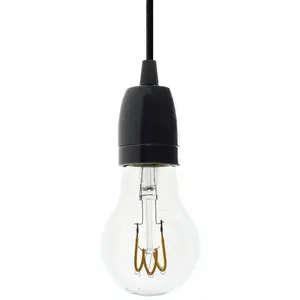 Creative Cables Lampe Suspendue Avec Ampoule Textile And Porcelain 1.2 M pas cher