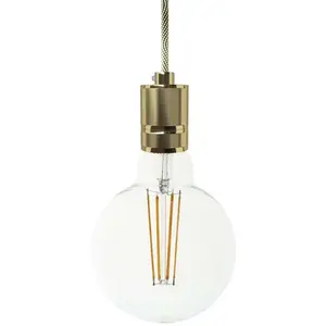 Creative Cables Lampe Suspendue Textile Knurled Aluminum 1.2 M pas cher