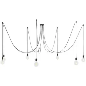 Creative Cables Lampe Suspendue Spider 7 Falls With Light BulbVendu parbricoinn