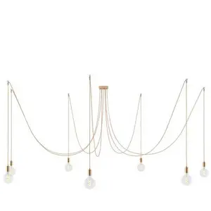 Creative Cables Lampe Suspendue Spider 7 Falls With Light BulbVendu parbricoinn