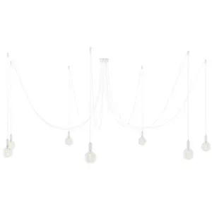 Creative Cables Lampe Suspendue Spider 7 Falls With Light Bulb pas cher