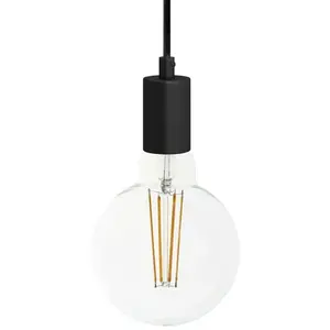 Creative Cables Lampe Suspendue Avec Ampoule Textile And Metal 1 M pas cher