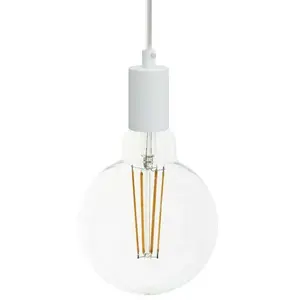 Creative Cables Lampe Suspendue Avec Ampoule Textile And Metal 1 M pas cher