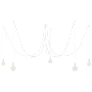 Creative Cables Lampe Suspendue Spider 5 Falls With Light BulbVendu parbricoinn