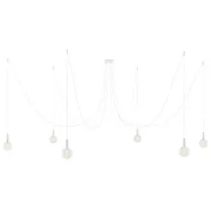 Creative Cables Lampe Suspendue Spider 6 Falls With Light BulbVendu parbricoinn