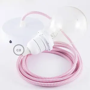 Creative Cables Lampe Suspendue Pendel Pour Abat-jour Rz08 Zigzag 50 Cm pas cher