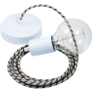 Creative Cables Lampe Suspendue Pendel Rd54 Stripes 1 MVendu parbricoinn