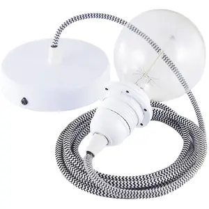 Creative Cables Lampe Suspendue Pendel Pour Abat-jour Rz04 Zigzag 1 M pas cher