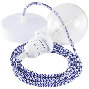 Creative Cables Lampe Suspendue Pendel Pour Abat-jour Rz12 Zigzag 1 M pas cher