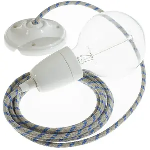 Creative Cables Lampe Suspendue Pendel Rd55 Stripes Diy 2 M pas cher