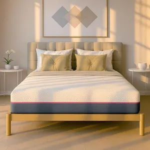 The White Stone Matelas 90 x 190 cm Ressorts Ensachés et Mémoire de Forme Hauteur 30 cm Anti-allergique et Antibactérien pas cher
