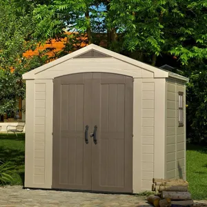 Cabane de Jardin Weyburn Dmora en Plastique Beige 182x2565x243h cm pas cher