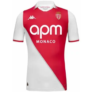 Kappa T-shirt à Manches Courtes Domicile As Monaco 24/25 Kombat Pro