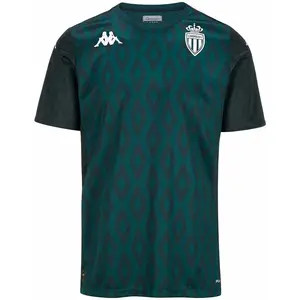 Kappa Maillot Aboupret Pro 8 AS Monaco 24/25 pour Garçon - Vert foncé ... pas cher