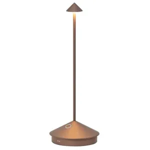 ZAFFERANO Lampe de table LED Pina Pro Bronze, rechargeable et dimmable... pas cher