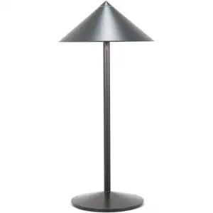 Comparateur de prix : Lampe de table led rechargeable Zafferano Pina l Desk titane, 6W, IP65, variateur tactile, tête magnétique, intérieur/extérieur