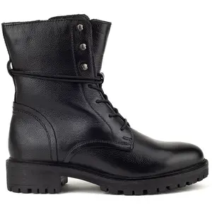 Geox Hoara dames veterboot - Zwart - Maat 36