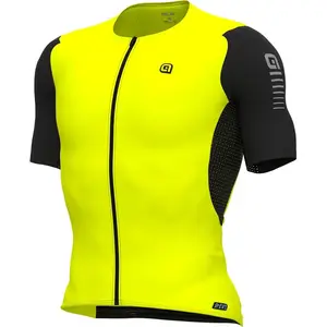 Ale Race Special Korte Mouw Wielertrui Geel L Man pas cher