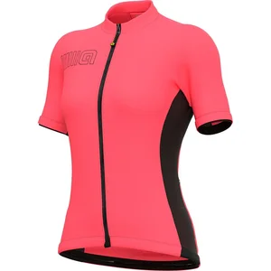 Ale Color Block Korte Mouwen Fietsshirt Roze L Vrouw pas cher