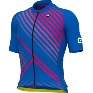 ALE Fast Korte Mouwen Fietsshirt Heren - Bordeaux / Fluor Orange - L pas cher