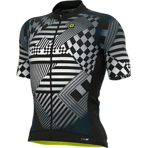 Ale Fietsshirt Korte Mouwen PRS Checker - Grijs - M - Valt klein pas cher