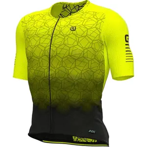 Ale Velocity Korte Mouw Wielertrui Geel M Man pas cher