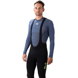 Ale Alé Cycling Pantalon d'hiver à bretelles pour homme, Noir/jaune fluo., XSVendu parbikeinn