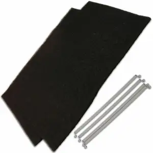 Brandt - Lot de 2 filtres charbon 335X95X5 mm (74X5766) Hotte fagor, sauter, valberg pas cher