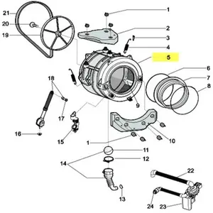 Comparateur de prix : Hotpoint-Ariston CUVE COMPLETE 71 LT ULTRA DIRECT pour LAVE LINGE HOTPOINT -...