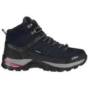 CMP RIGEL MID TREKKING SHOES WP - Men's Homme Chaussures de randonnée, Asphalt-Syrah, 45 EU