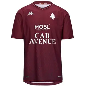 Kappa Maillot Kombat Home FC Metz Officiel Football Enfant Grenat pas cher