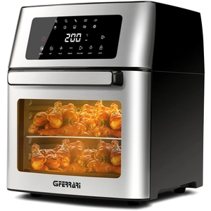G3 Ferrari G10182, Friggisano EVO 15L, Four Air Fryer, Friteuse à air 15 litres, 1700 W, 10 programmes, 40-200°C, Capacité XXL, Affichage numérique, Accessoires et livre de cuisine inclus, Noir, pas cher