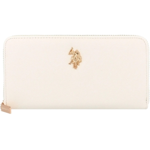 Porte-monnaie - U.S. POLO ASSN. - Jones Zip Around Wallet - Crème - 100% polyuréthane - Intemporel pas cher