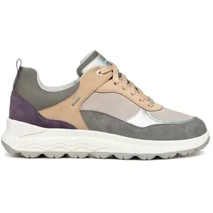 Geox Baskets D Spherica 4x4 B ABX pour femme, Dk Grey Dk Purple, 40 EU pas cher
