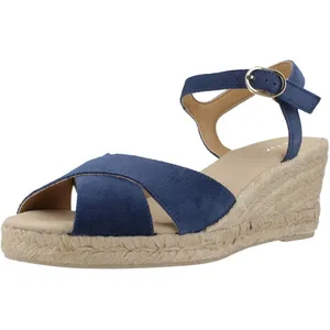 Geox D GELSA Low C Wedge Sandales Bleu marine 41 EU, bleu marine, 41 EU pas cher