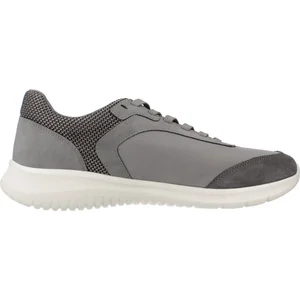 Chaussures - GEOX - U MONREALE - Gris - Doublure Textile - Extérieur Synthétique pas cher