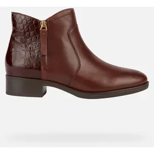 Geox Femme Felicity Bateau à Cheville, Marron, 36 EU pas cher