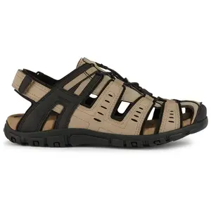 Geox Uomo Strada C Sandales de sport pour garçon, Taupe, 40 EU pas cher