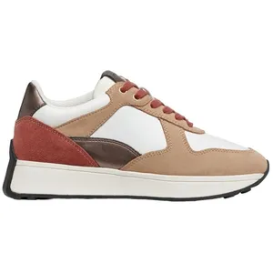Geox Baskets D Amabel A pour femme, White Dk Skin, 39 EU pas cher