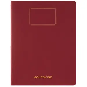 Cahier A4 étudiant Moleskine XXL avec 120 pages lignées Rouge pas cher
