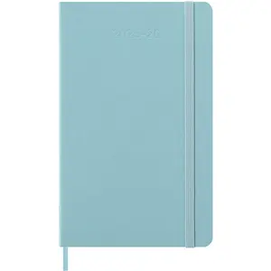 Agenda civil Moleskine 18 mois Semainier Grand Format Dur Bleu Clair pas cher