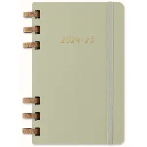 Agenda civil à spirales Moleskine Académique 12 mois Grand Format Couverture Souple Kiwi pas cher