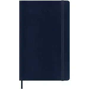 Agenda civil Moleskine 2026 12 mois Semainier Grand Format Souple Bleu Saphir pas cher