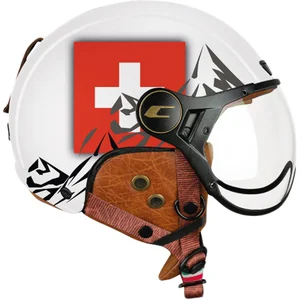 CGM EBI Casque de ski unisexe adulte, blanc rouge mat, M (57-58cm) pas cher
