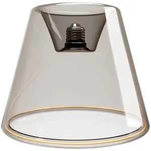 Creative Cables Lampe De Plafond De Designer Fantôme Avec Ampoule Conique Fumée pas cher
