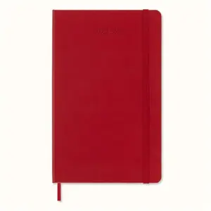 Agenda civil semainier Moleskine Horizontal Grand Format Rouge pas cher